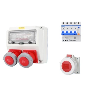 Caja de Conexiones Industrial Personalizable IP65 Impermeable, Interruptor de Mantenimiento, Caja de Distribución de Plástico para Exteriores, 4+3 Tomas de Corriente, Tamaño L - Product Image 3