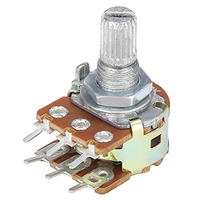 Potentiomètre double stéréo pour mesurer la température, testeur de arbre, 15mm /20mm, élément de bricolage, WH148 B0.1K B0.5K B1K B2K B5K B10K B20K B50K B100K B500K B1M