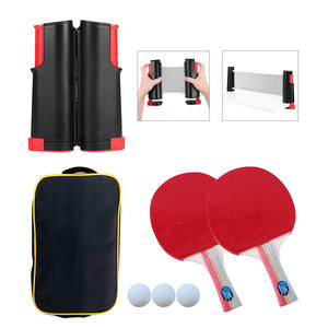 Ensemble de tennis de table familial personnalisé pour 2 joueurs, filet de <span class=keywords><strong>ping</strong></span>-<span class=keywords><strong>pong</strong></span> rétractable, 3 balles avec sac de transport, jeux de table - Product Image 2