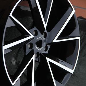 En stock 17 18 19 pouces 5x112 jantes moulées noir brillant jantes en alliage face machine pour <span class=keywords><strong>Skoda</strong></span> EV Karoq Kodiaq Superb <span class=keywords><strong>Scout</strong></span> - Product Image 3