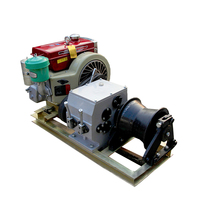 Treuil à câble métallique 3T 5T 8T à moteur essence, diesel ou électrique