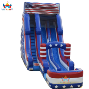 Grand toboggan aquatique gonflable double piste de 20 pieds en PVC pour usage résidentiel – Amusement et sécurité pour tous les âges - Product Image 6