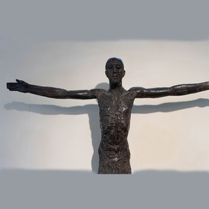 Escultura Humana Abstracta Minimalista de Bronce Fundido a la Cera Perdida, Figura de Arte Moderno, Decoración Personalizada para Interiores de Villas de Lujo - Product Image 2