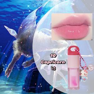 Fun Cute Custom Logo Astrologie Vegan Langlebig Feuchtigkeit spendend Plump Juciy Getönter Balsam Schlüssel bund PH Farbwechsel Lip Oil Gloss - Product Image 6