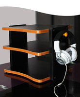 Support de casque de bureau, support audio HiFi, support pour décodeur DAC, petite console audio avec crochet amovible pour casque
