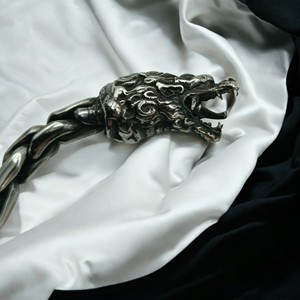 สร้อยข้อมือมังกรอ้วนสำหรับผู้ชายสัตว์ในตำนานทำด้วยมือ925เครื่องประดับเงินสเตอร์ลิงสีดำโรเดียมชุบได้รับการรับรองนอร์ส - Product Image 5