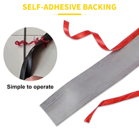Organisateur de câbles antidérapant, durable, auto-adhésif pour sol, mur, meubles, conduit de câbles flexible en PVC