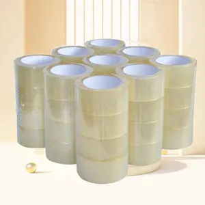 Embalaje por contracción activado por agua, cinta adhesiva de embalaje transparente amarillenta transparente para embalaje