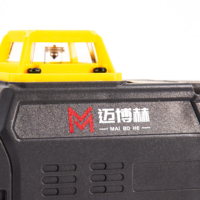 Niveau laser industriel professionnel OEM 16 lignes 4D 360 degrés à nivellement automatique Outil de construction Batterie au lithium