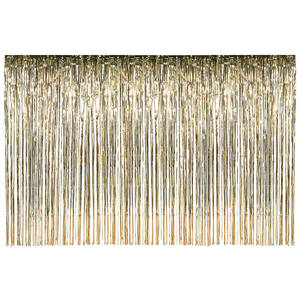 12FT Longo 8 FT Alto Partido Suprimentos Folha De Folha De <span class=keywords><strong>Tinsel</strong></span> Metálico Decoração Do Partido - Product Image 1