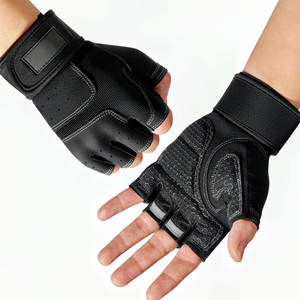 Gants de fitness demi-doigts pour hommes, nouvelle collection, haute qualité, légers, respirants, en polyester, pour la musculation et l'entraînement en salle de sport - Product Image 1