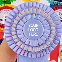 Rubans en satin polyester personnalisés de haute qualité à une face pour les récompenses et les badges Décorations sur le thème des chevaux