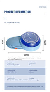 חרוז חשמלי מעוך אריגה אוטומטית מכונת חרוזים קטנה אוטומטית גביש זכוכית זכוכית חרוז אוטומטי - Product Image 6