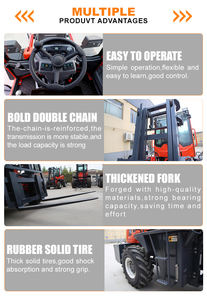 4륜 지게차 전동 지게차 미니 1.5톤 2톤 2.5톤 3톤 포크리프트 트럭 전기 지게차 가격 - Product Image 4