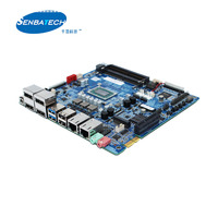 Carte mère industrielle compacte 2 Lan V1605B Quad-Core DDR4 Max 32GB 6 COM 10 USB M.2 SATA3.0 POS Mini ITX AMD Board