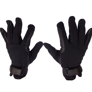 Equestrian Horse Riding Leather <b>Full</b> Finger Gloves Durable Non <b>Slip</b> Grip Breathable Comfortable Summer Lightweight Unisex - Product Image 1