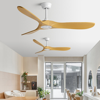 Best-seller Ventilateur de plafond Bldc à moteur CC en cuivre pur 60 "-3 pales, interrupteur mural et télécommande pour une commodité ultime