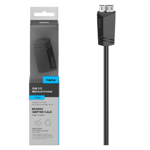 Cavo adattatore <b>USB</b> 3.0 Micro <b>Usb</b> Black 0,75m 00200626 - Product Image 2