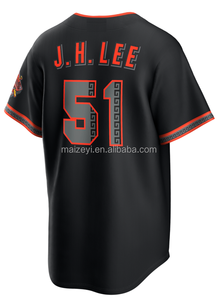 Cuciture <span class=keywords><strong>di</strong></span> Alta Qualità # 16 Rafael Devers # 51 Jung Hoo Le e # Maglia da baseball americana nera alternativa <span class=keywords><strong>di</strong></span> Matt Chapman, numero 26 - Product Image 3