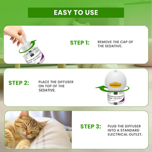 48Ml Kat Kalmerende Plug In Feromoon Diffuser Starterkit Helpt Bij Het Verminderen Van Veel Voorkomende Tekenen Van Stress Bij Katten En Kittens Voor Multi-Cat - Product Image 6