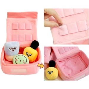 Custom High Quality New <strong>Pet</strong> <strong>Toys</strong> Cute Bite Resistance Cosmetics Snack <strong>Pocket</strong> Hide Food Squeaky Plush Chew <strong>Toy</strong> for Dog - Product Image 4