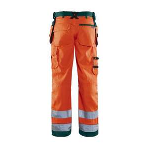 BLAKLADER - 156818115349C54 <b>Hi</b>-<b>Vis</b> craftsman trousers <b>Orange</b>/Green - EAN 7330509569658 <b>HI</b>-<b>VIS</b> WORKWEAR - Product Image 2