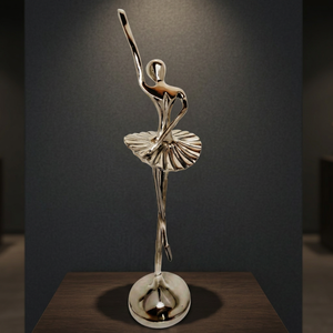 Sculpture figurative de ballerine, art contemporain, aluminium, moderne, écologique, décoration de table, fait main, figurine pour salon - Product Image 2