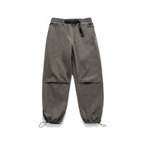Pantalon cargo ample pour homme, taille élastique personnalisée, style hip-hop, jambe large, idéal pour la randonnée - Vente en gros