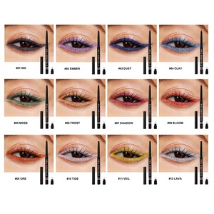 Crayon Eyeliner Gel Rétractable Personnalisé Blanc Rose Doré, Végétalien, Sans Cruauté Animale, Imperméable et Résistant à l'Huile - Product Image 3