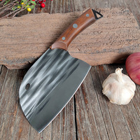 Ensemble de couteaux de boucher en gros, gaine de couteau, acier à haute teneur en carbone, hachoir à viande, hachoir à os, couteau de chef serbe forgé pour la cuisine et le camping