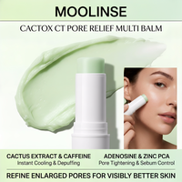 Producto Más Vendido: Cactox Pore Relief Multi Balm Stick, Bálsamo Refrescante y Reductor de Inflamación, Reduce la Piel Hinchada y los Poros Dilatados