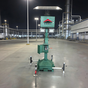 Tour d'éclairage <span class=keywords><strong>solaire</strong></span> <span class=keywords><strong>autonome</strong></span> de type bloc, panneaux solaires portables, boîte de projecteur pour l'éclairage routier nocturne - Product Image 5