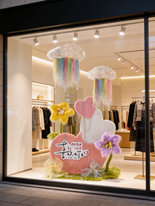 Decoración de Ventana con Flores Artificiales para el Día de San Valentín, para Salas de Transmisión en Vivo - Product Image 3