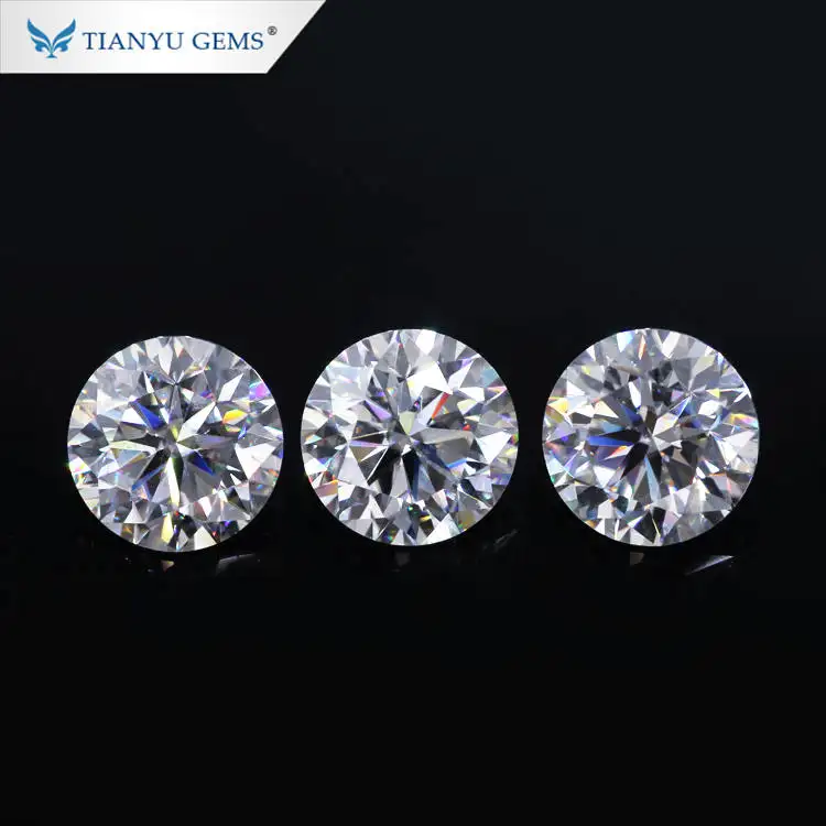 Wholesale White 3 ct moissanite gemstones Lab Created diamond Grown Star Cut Fire Resistant Polished value Moissanite