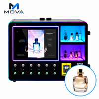 Distributeur automatique de cosmétiques et de parfums avec écran LCD, surveillance à distance, graphismes personnalisés, capacité de 6 x 100 ml