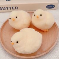 Jouet à presser Poussin Mignon 2026 Nouveau Poussin en Caoutchouc Surdimensionné Réaliste Anti-Stress Sensoriel Certifié ASTM/EN71/CE À partir de 5 ans