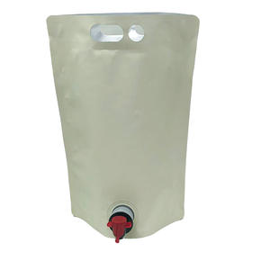 Bolsa de sellado térmico para embalaje de aluminio de grado alimenticio con impresión en Color, bolsa de pie a prueba de fugas con válvula con asa para vino de jugo - Product Image 5