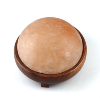Lampe de sel de désintoxication des pieds en forme de demi-dôme rose pur de l'Himalaya, lampe de sel de désintoxication des pieds en forme de demi-dôme de l'Himalaya