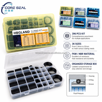 396 Pcs Kit O-Ring NBR FKM untuk Suku Cadang CAT Doosan-hidrolik-kopling Pompa Air Loader Tambang Bawah Tanah Telescopic Handler