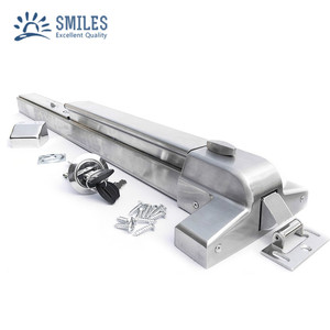 Barra de empuje de salida de emergencia de acero inoxidable con alarma para puertas de madera y Metal - Product Image 1