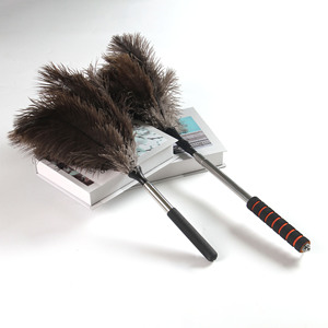 <span class=keywords><strong>Plumeau</strong></span> à poussière T-0118 rétractable avec tige télescopique en acier inoxydable et manche en bois pour le nettoyage domestique et l'utilisation sur bureau - Product Image 1