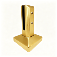 Condibe Poolzaun Matt Gebürstetes Gold Verstellbarer Glas-Spigot