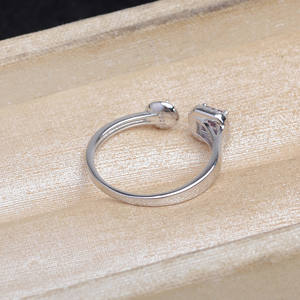 Anneau de Reine en Argent S925 Wenchi, Accessoire DIY, Réglable, Porte-Perles de 7 à 10 mm, Bijoux Chinois 16604 - Product Image 3