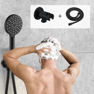 Juego de <span class=keywords><strong>ducha</strong></span> montado en la pared de acero inoxidable de lujo para <span class=keywords><strong>baño</strong></span> Leelongs, juego combinado oculto negro mate, juegos de <span class=keywords><strong>ducha</strong></span> de grifo para <span class=keywords><strong>Baño</strong></span> - Product Image 5