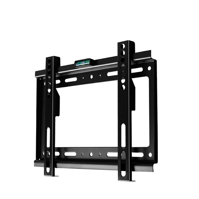 Universal TV Wall Mount Bracket with Level Bubble for 14-42 Inch TVs, Adjustable Hole Distance