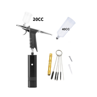 Kit Mini aérographe sans fil Portable, pièces avec pistolet de compresseur, pour maquillage, peinture, gâteaux, décoration, Design pour les ongles, tatouage