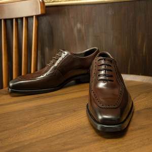 Chaussures en cuir pour hommes, brogues d'automne luxueuses et imperméables, personnalisées, pour le travail et les occasions décontractées - Product Image 5