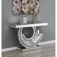 Tables consoles miroir style moderne avec diamants écrasés scintillants pour l'entrée et le couloir – Décoration intérieure et mobilier de salon