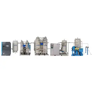 PSA oxygen generator with cylinder filling station