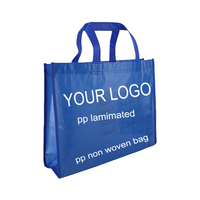 Sacs de shopping en tissu laminé non tissé pliables écologiques de haute qualité, faible MOQ, sacs non tissés laminés réutilisables